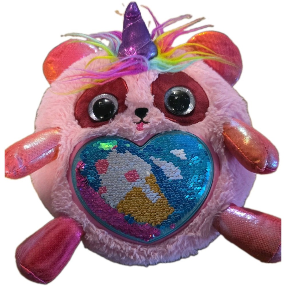 Zuru Rainbocorns Plush Pink Unicorn Fairy Wings Pink Heart 9" Stuffed Toy
